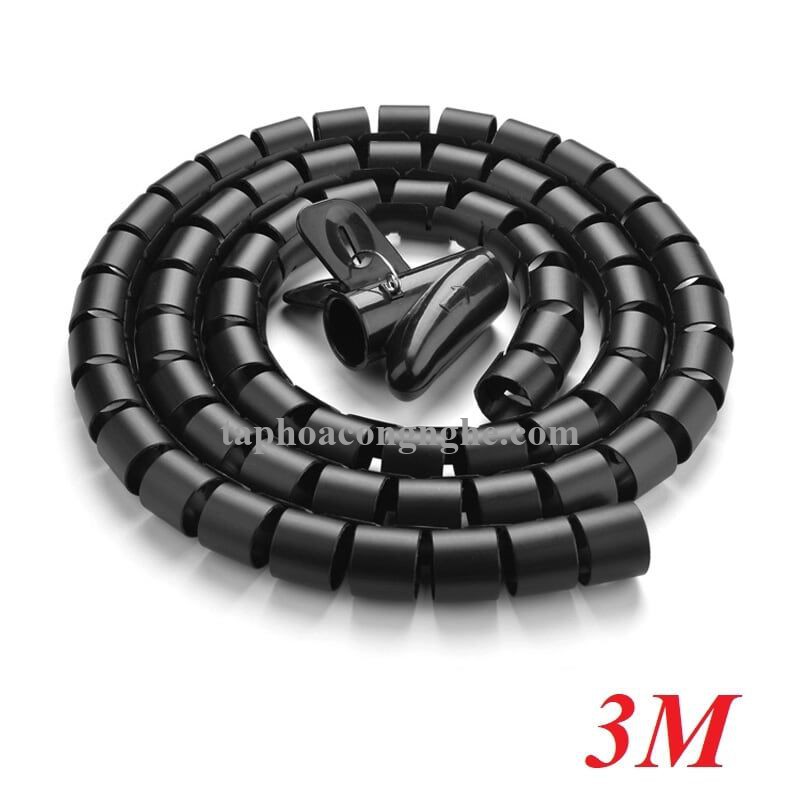 Ugreen 30819 3M màu Đen Dây ống xoắn PE bảo vệ cáp cao cấp LP121 30030819